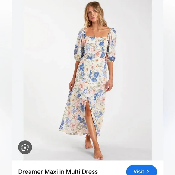 Billabong Dresses Billabong Dreamer Floral Maxi Dress Poshmark